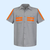 Men's Enhanced Visibility Industrial Work Shirt