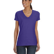 Ladies' HD Cotton V-Neck T-Shirt