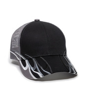 Racing W/Embroidered Wave Mesh Back